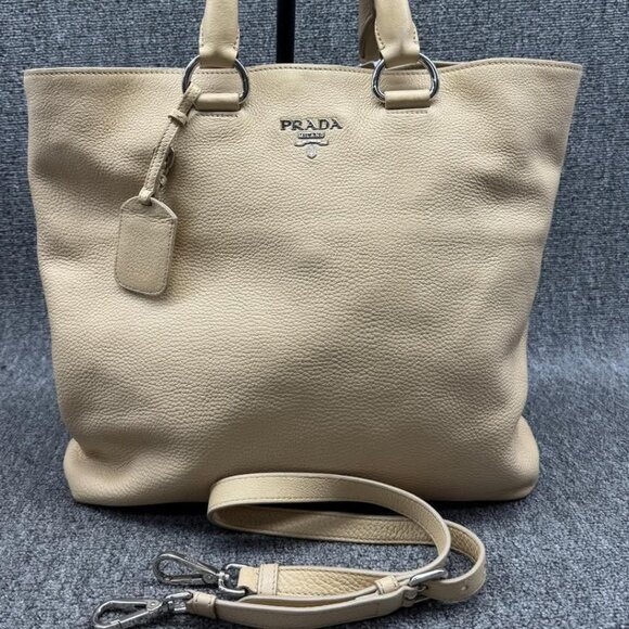 Prada Vitello Daino Leather Shoulder Bag 499-080425 - Picture 1 of 16